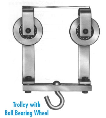Trolley with Ball Bearing Wheel